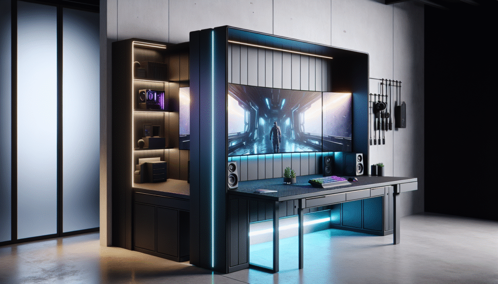Folding/compact gaming desk that saves space when not in use